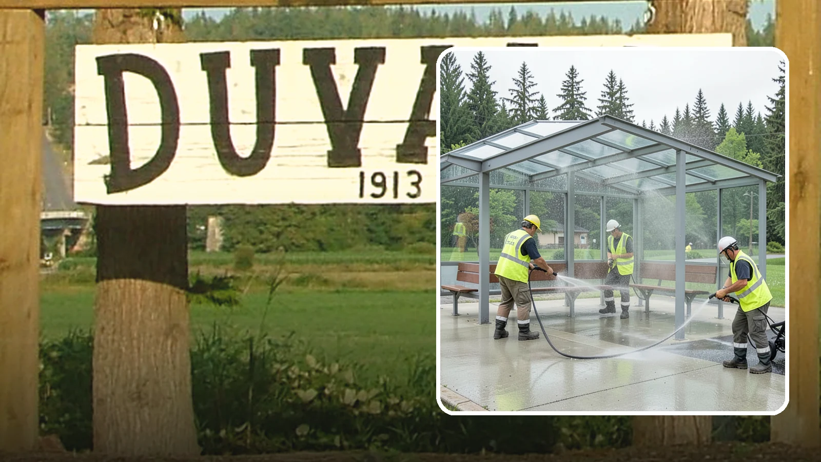 Transit Shelter Washing in Duvall, King County, WA - Wash transit shelters inside and out, including glass, roofs, and seating, for a clean and safe waiting environment.