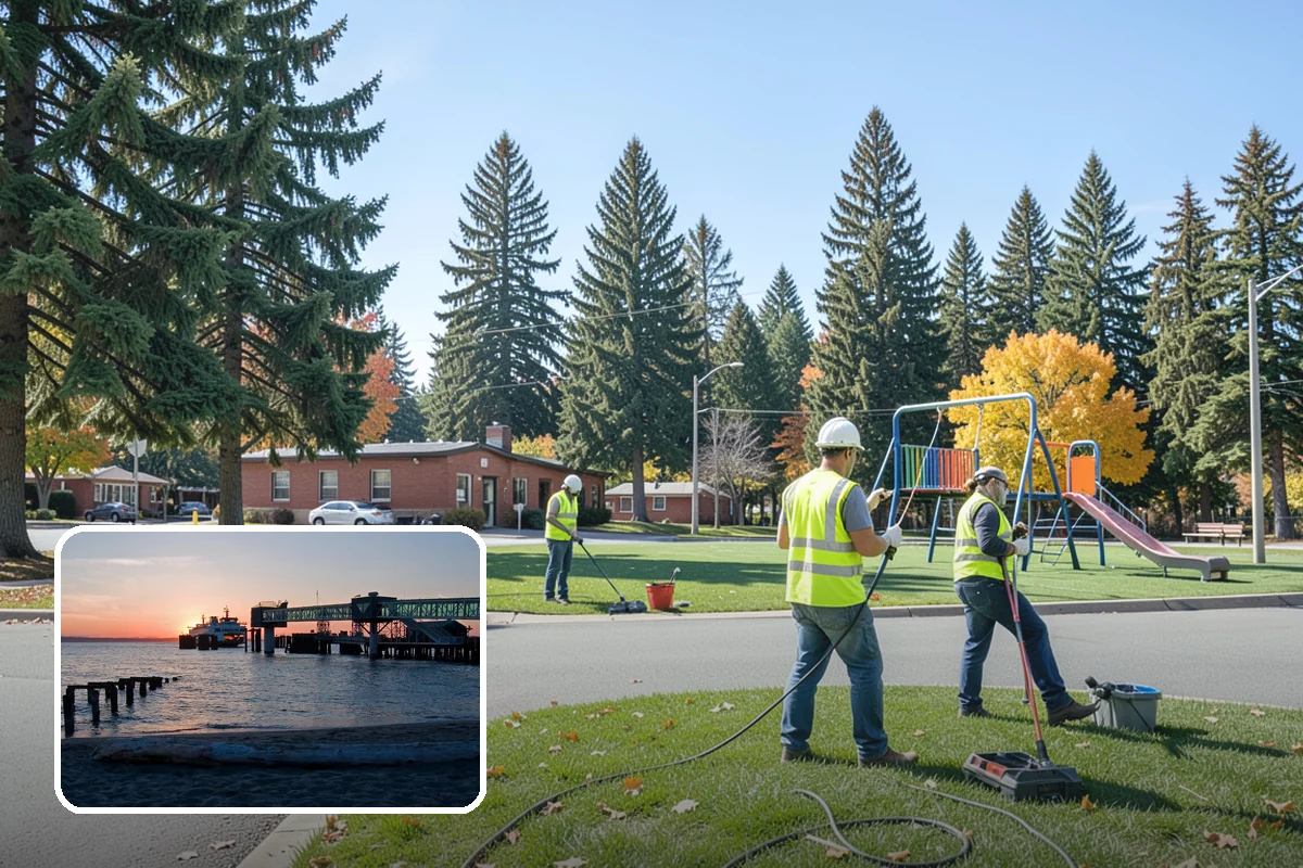 Transit Shelter Washing in Edmonds, Snohomish County, WA - Restores clear glazing and improves rider sightlines and comfort