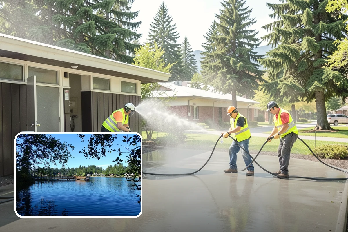 Transit Shelter Washing in Federal Way, King County, WA - Restores clear glazing and improves rider sightlines and comfort