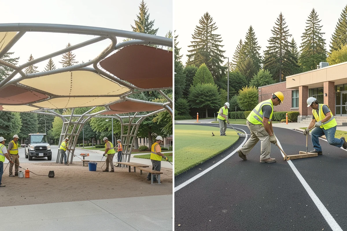 Transit Shelter Washing in La Conner, Skagit County, WA - Inventory shelter locations, materials, and glazing types