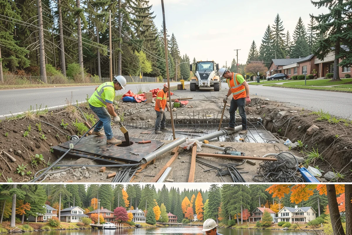 Transit Shelter Washing in La Conner, Skagit County, WA - Shelter washing is effective year-round, but roof moss and algae treatment yields the best results scheduled for spring and again...