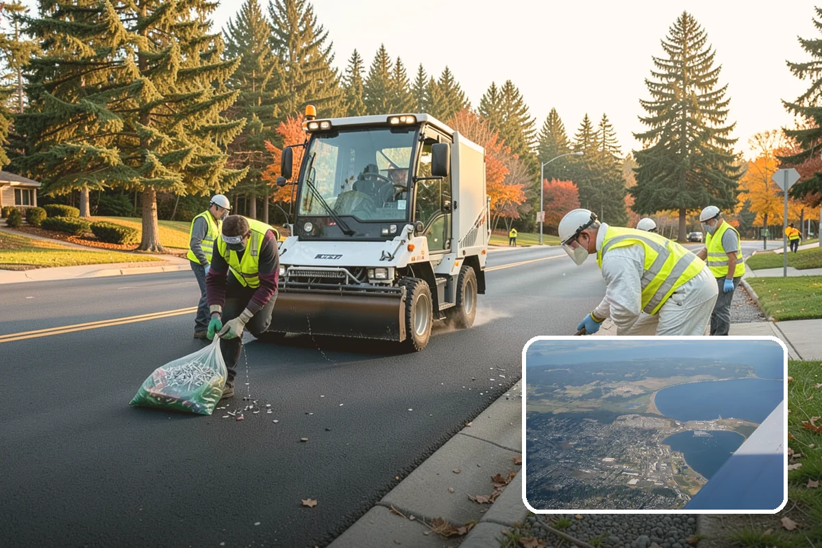 Transit Shelter Washing in Oak Harbor, Island County, WA - Restores clear glazing and improves rider sightlines and comfort