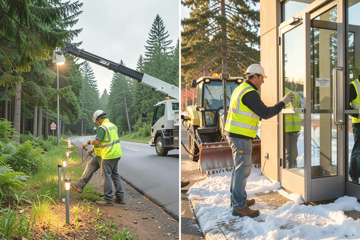 Trash & Recycling Collection in Bothell, King County, WA - Map receptacle locations and required waste streams
