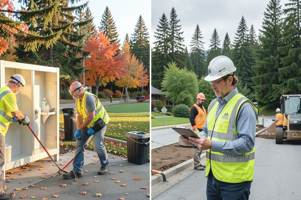 Trash & Recycling Collection in Buckley, Pierce County, WA - Map receptacle locations and required waste streams