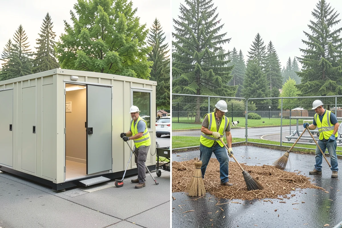 Trash & Recycling Collection in Burien, King County, WA - Map receptacle locations and required waste streams