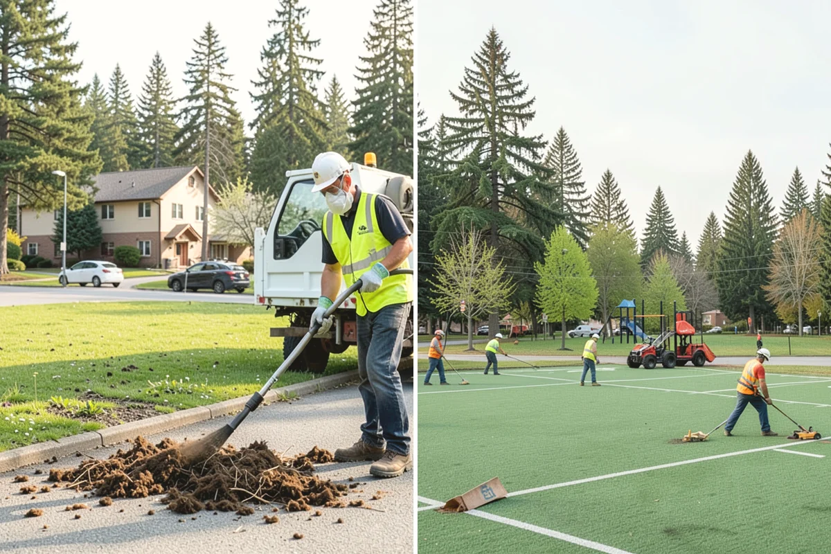 Trash & Recycling Collection in Burlington, Skagit County, WA - Map receptacle locations and required waste streams