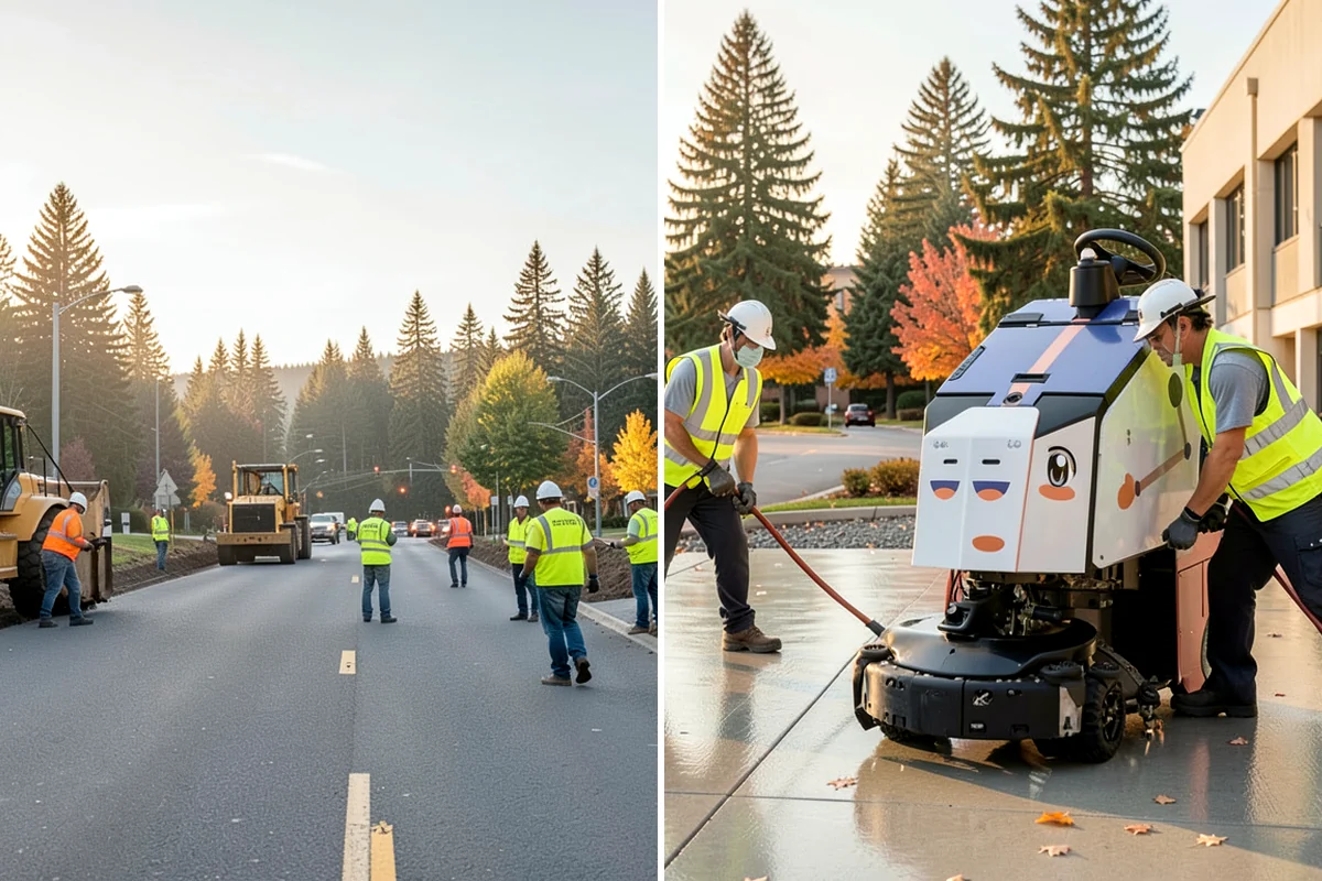 Trash & Recycling Collection in Clyde Hill, King County, WA - Map receptacle locations and required waste streams