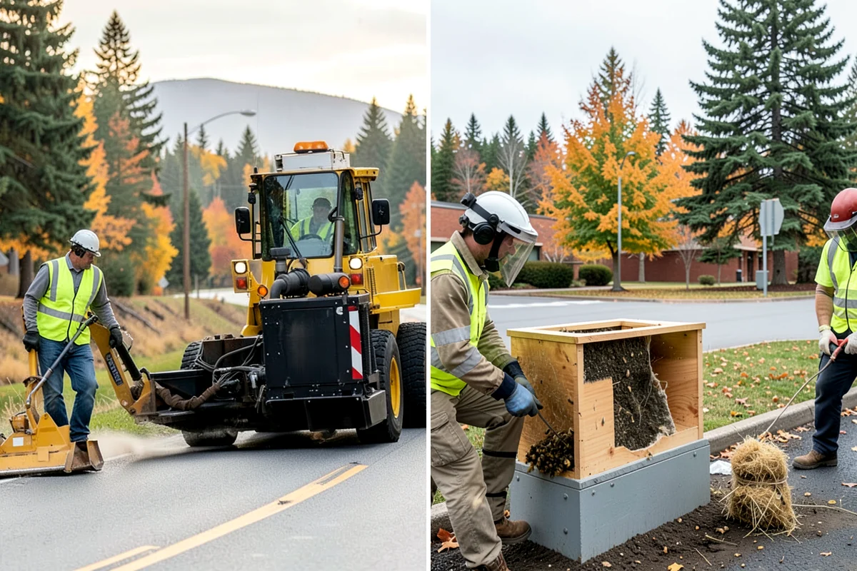 Trash & Recycling Collection in Concrete, Skagit County, WA - Map receptacle locations and required waste streams