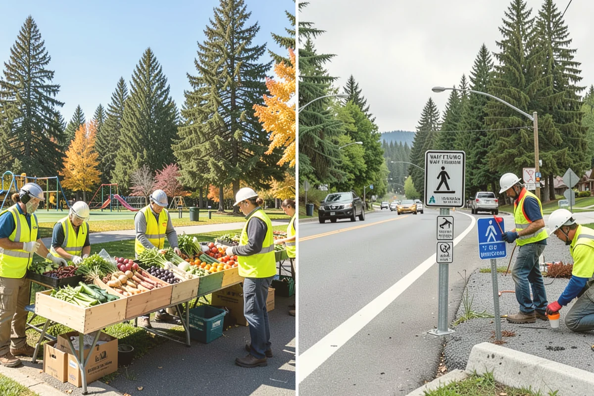 Trash & Recycling Collection in Kirkland, King County, WA - Map receptacle locations and required waste streams
