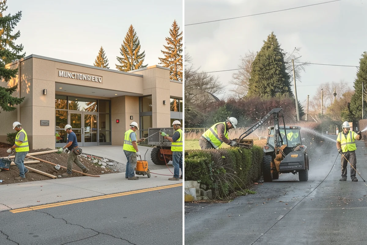 Trash & Recycling Collection in Lynnwood, Snohomish County, WA - Map receptacle locations and required waste streams