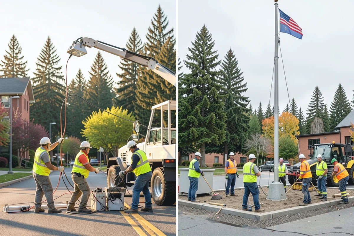 Trash & Recycling Collection in Medina, King County, WA - Map receptacle locations and required waste streams