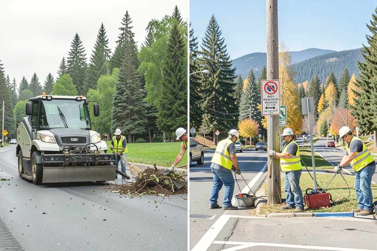Trash & Recycling Collection in North Bend, King County, WA - Map receptacle locations and required waste streams