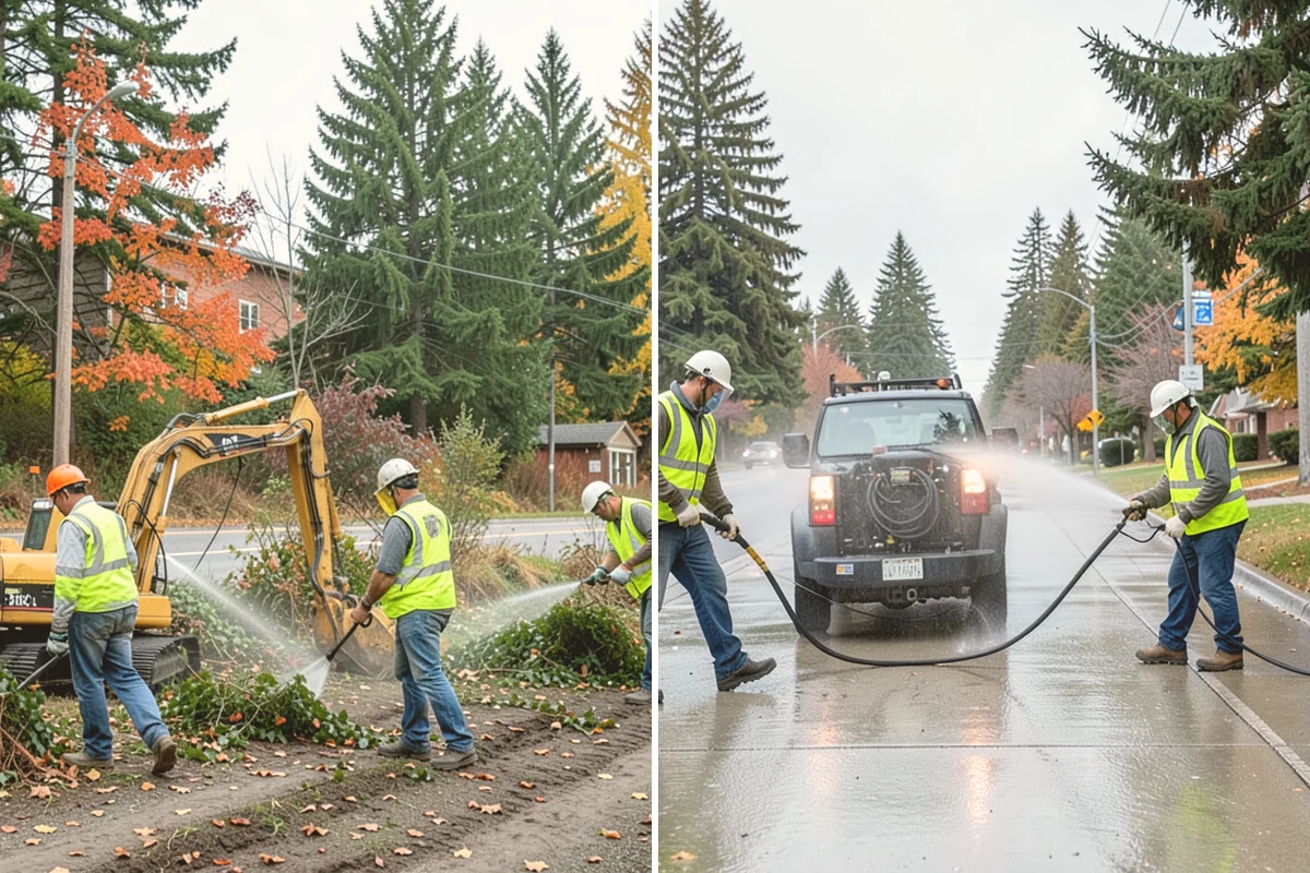 Trash & Recycling Collection in Orting, Pierce County, WA - Map receptacle locations and required waste streams