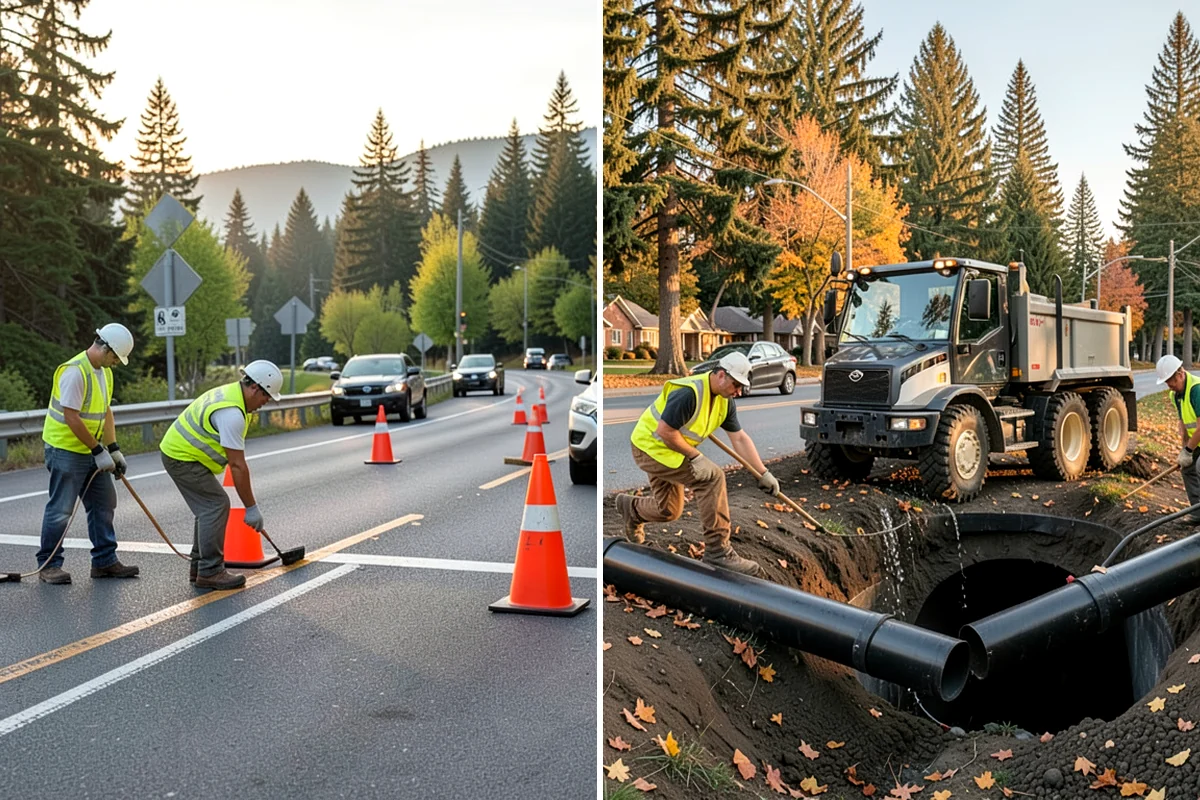 Trash & Recycling Collection in Snoqualmie, King County, WA - Map receptacle locations and required waste streams