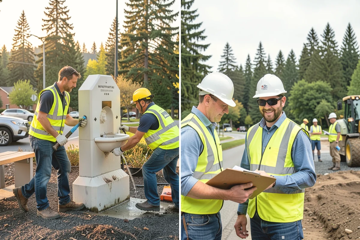 Trash & Recycling Collection in Yarrow Point, King County, WA - Map receptacle locations and required waste streams