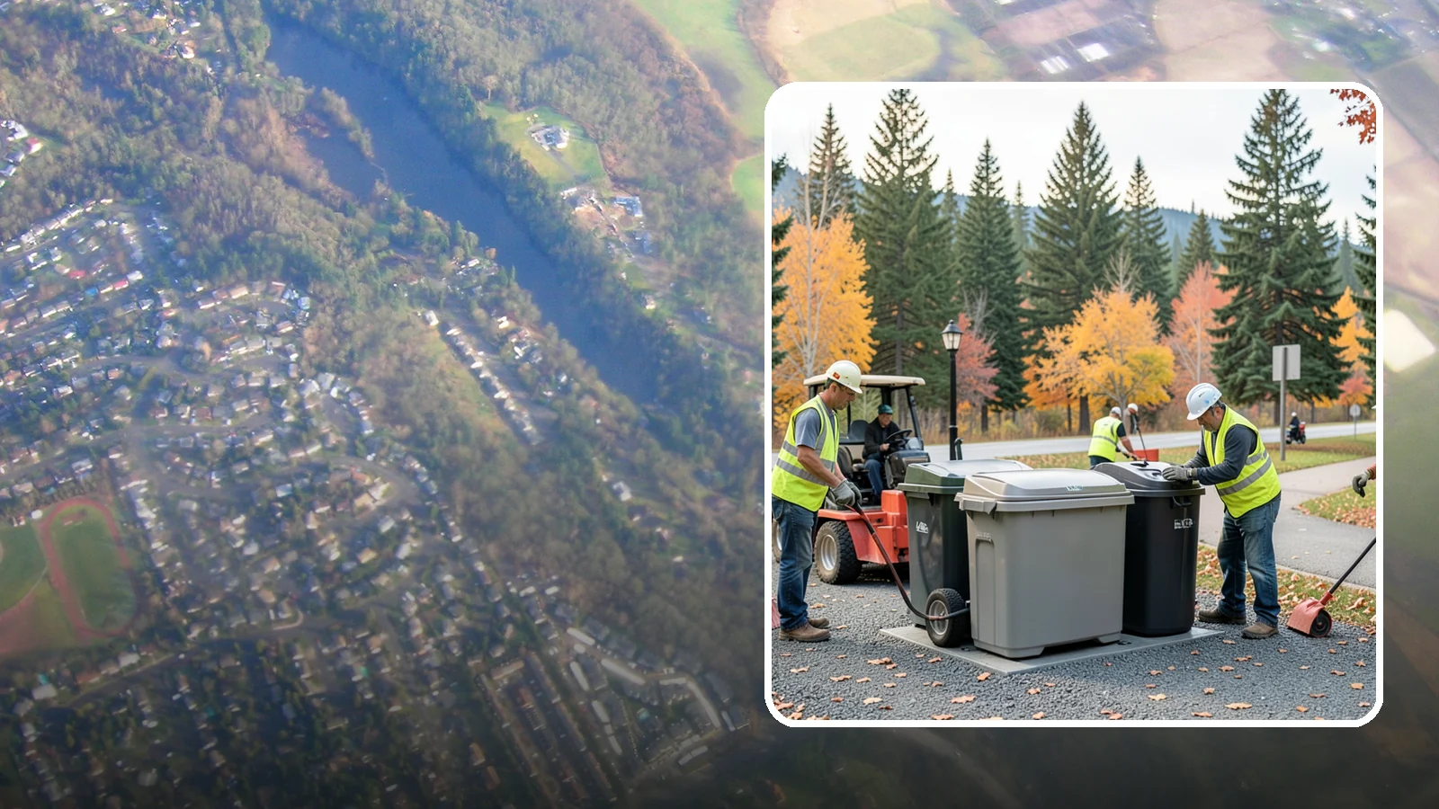Trash Can Installation in Algona, King County, WA - We install anchored waste receptacles with animal-resistant lids at parks, trails, and streetscapes.