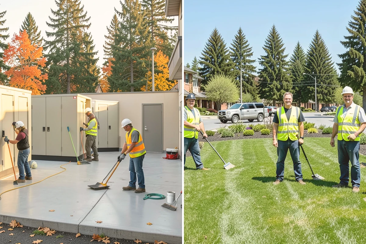 Trash Can Installation in Algona, King County, WA - Confirm receptacle models, quantities, and placement plan
