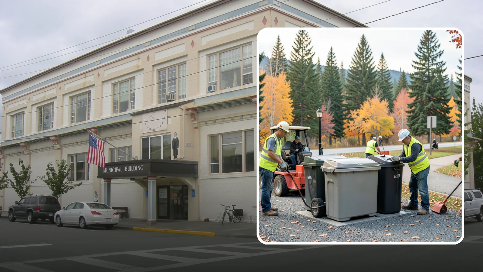 Trash Can Installation in Anacortes, Skagit County, WA - We install anchored waste receptacles with animal-resistant lids at parks, trails, and streetscapes.
