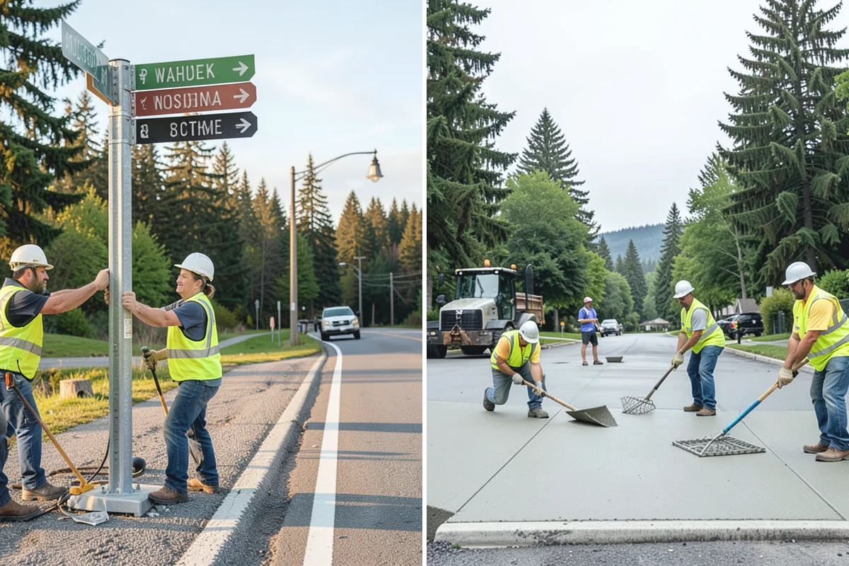 Trash Can Installation in Beaux Arts Village, King County, WA - Confirm receptacle models, quantities, and placement plan