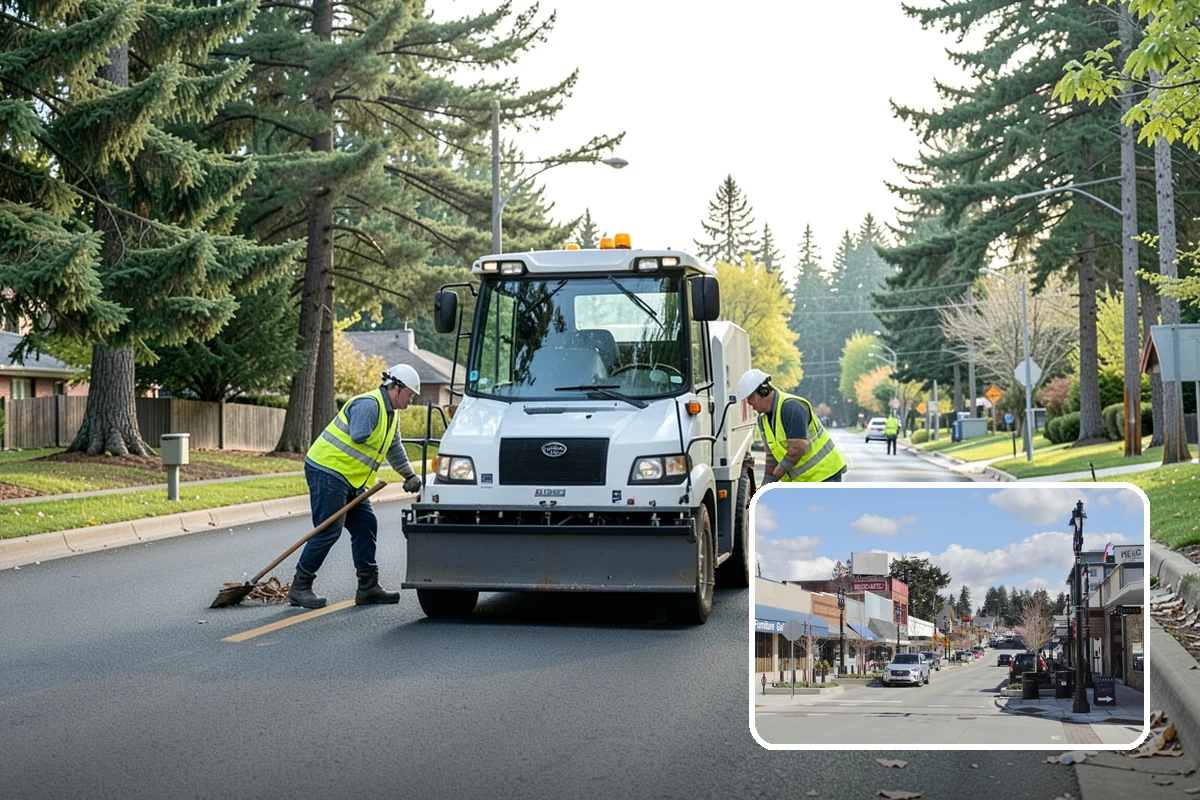 Trash Can Installation in Bothell, King County, WA - Reduces litter by placing receptacles where the public needs them