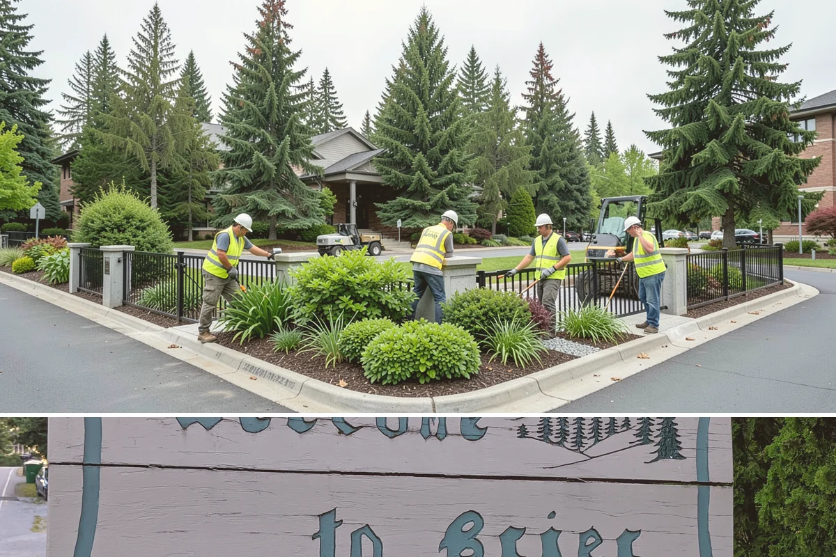 Trash Can Installation in Brier, Snohomish County, WA - Installations run year-round, often expanded ahead of the busy summer park season when litter volumes peak.