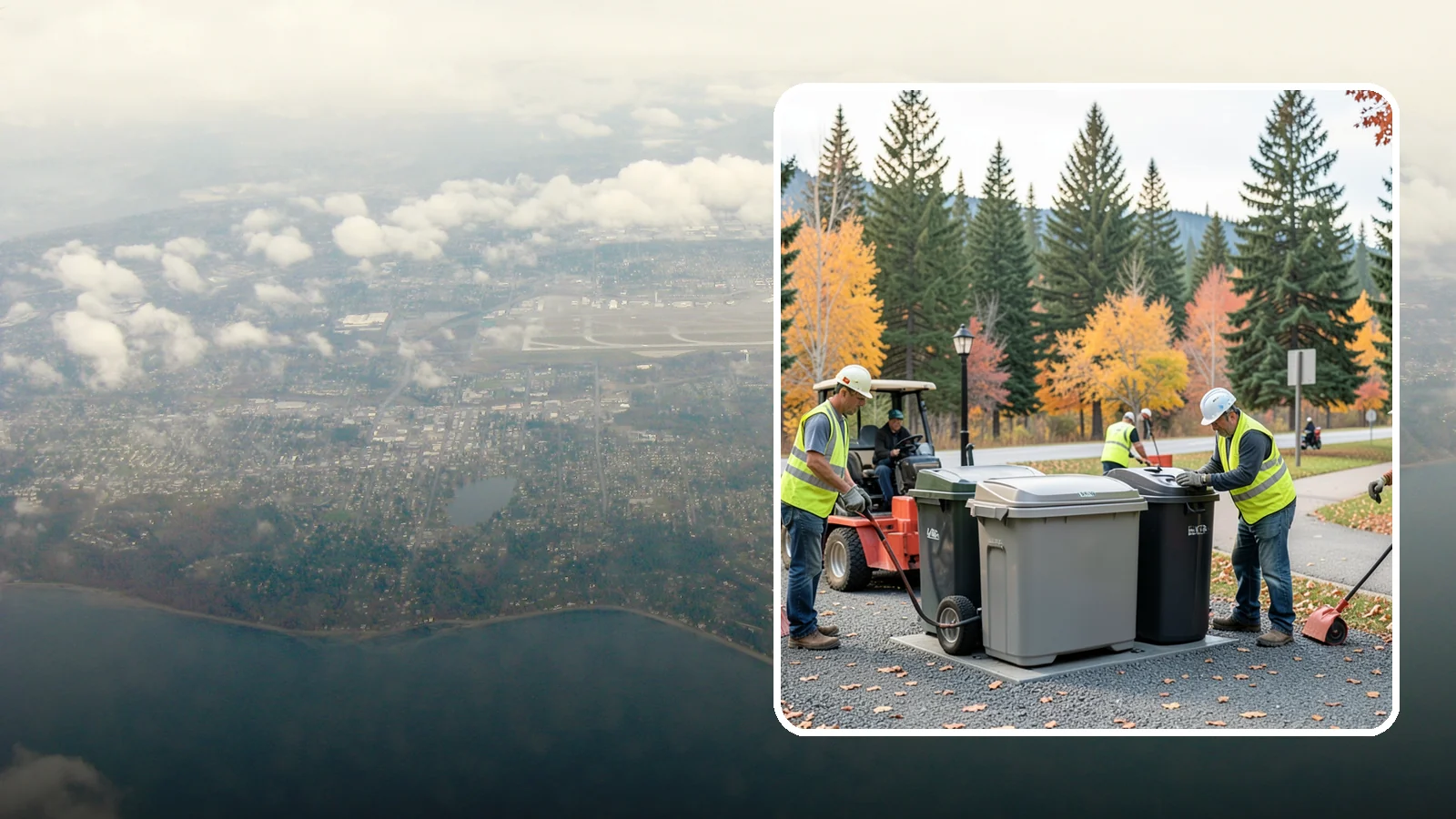 Trash Can Installation in Burien, King County, WA - We install anchored waste receptacles with animal-resistant lids at parks, trails, and streetscapes.
