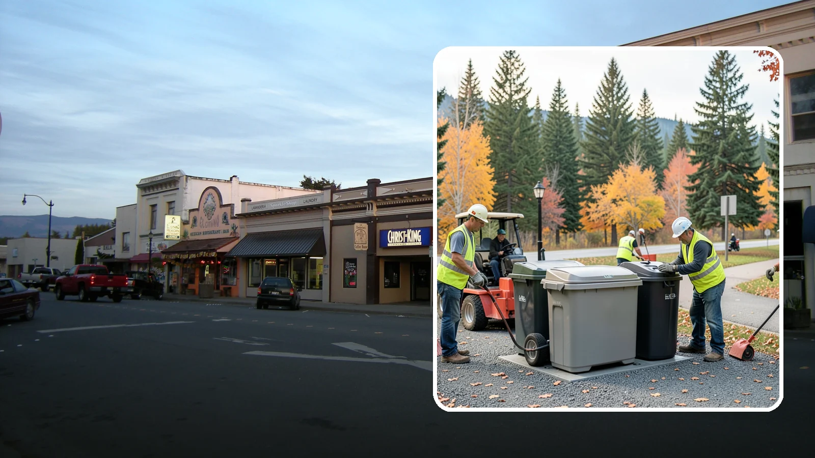 Trash Can Installation in Burlington, Skagit County, WA - We install anchored waste receptacles with animal-resistant lids at parks, trails, and streetscapes.