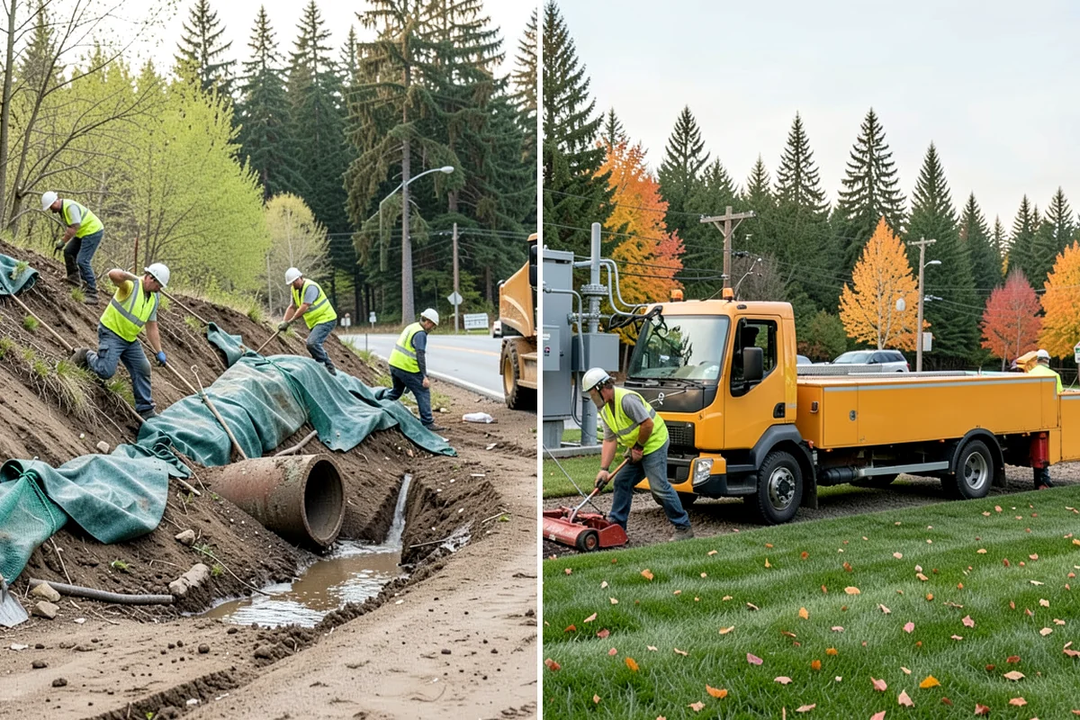 Trash Can Installation in Clyde Hill, King County, WA - Confirm receptacle models, quantities, and placement plan