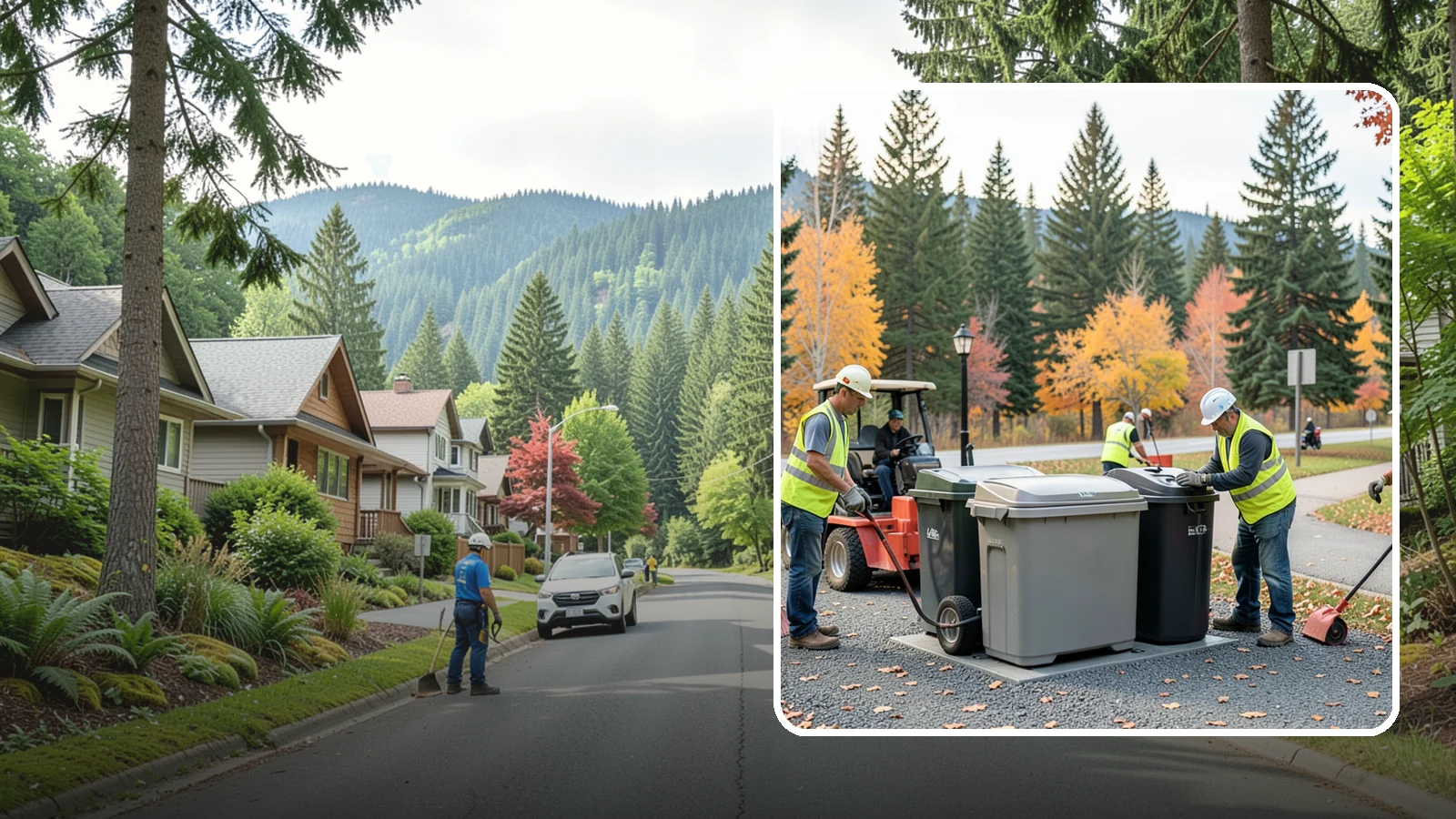 Trash Can Installation in Darrington, Snohomish County, WA - We install anchored waste receptacles with animal-resistant lids at parks, trails, and streetscapes.
