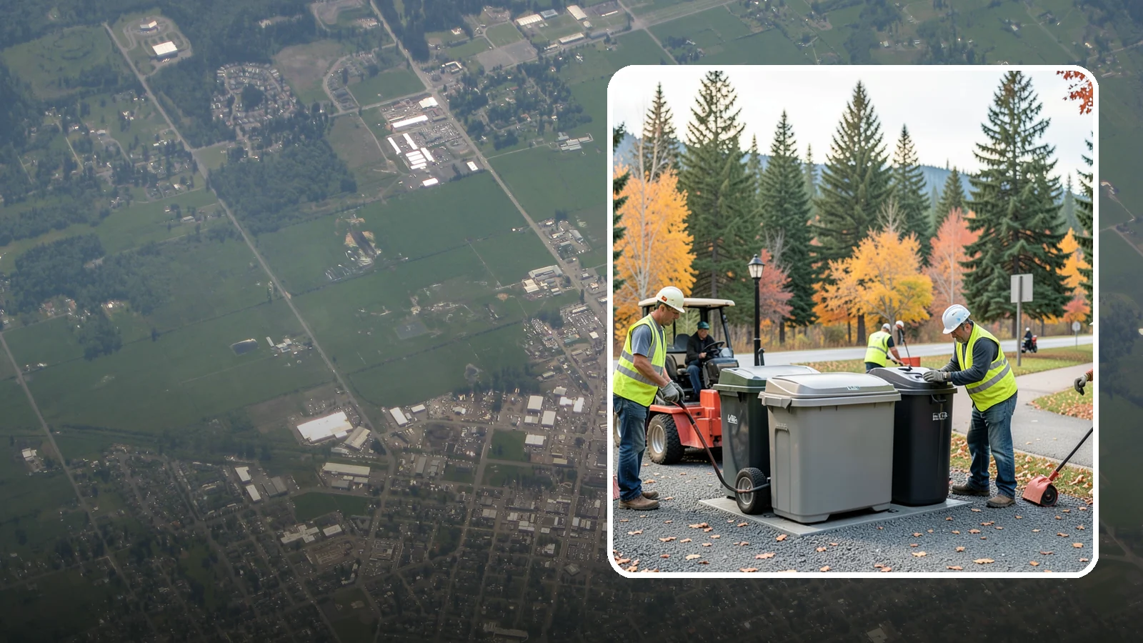 Trash Can Installation in Enumclaw, King County, WA - We install anchored waste receptacles with animal-resistant lids at parks, trails, and streetscapes.