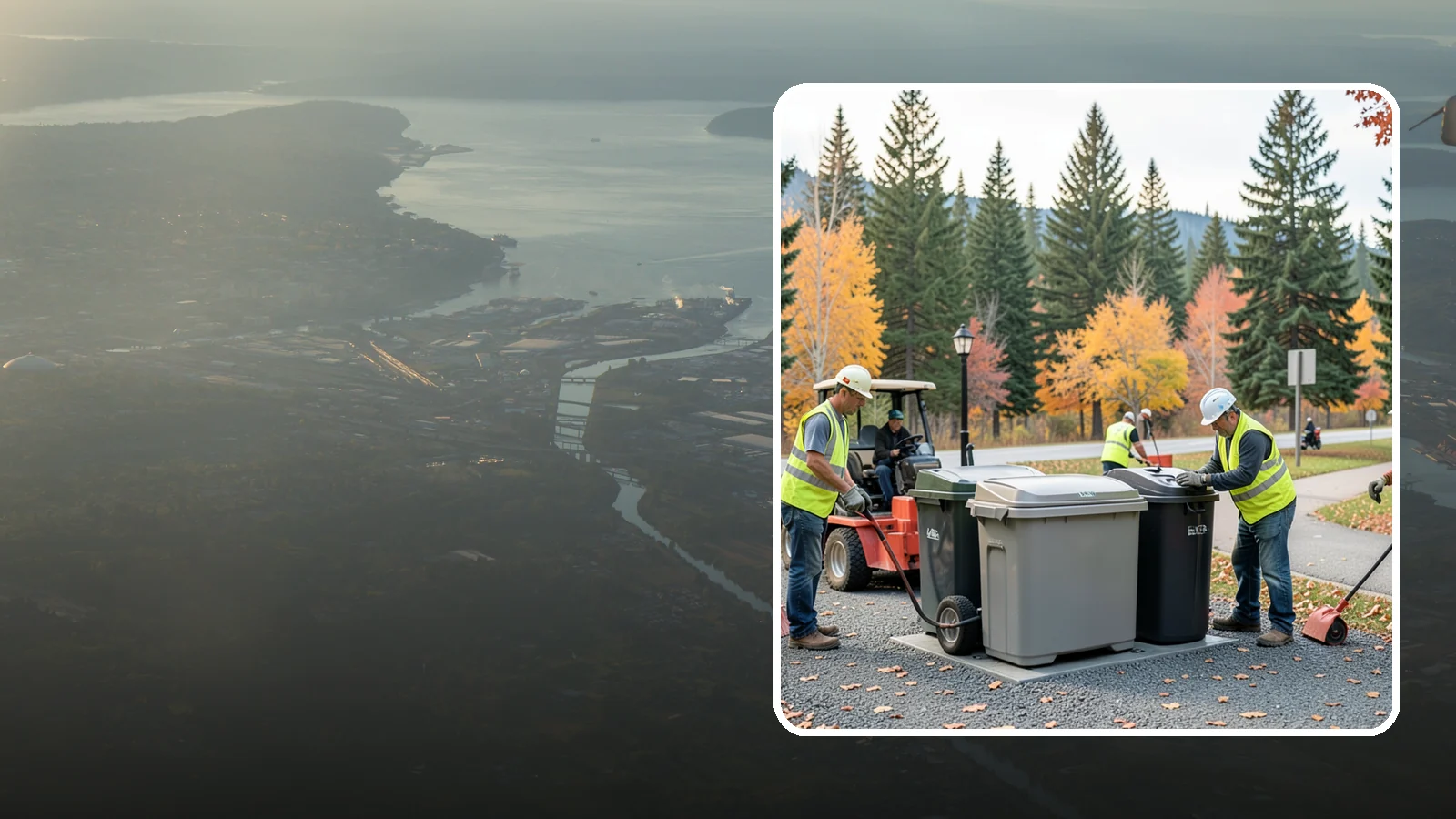 Trash Can Installation in Fife, Pierce County, WA - We install anchored waste receptacles with animal-resistant lids at parks, trails, and streetscapes.