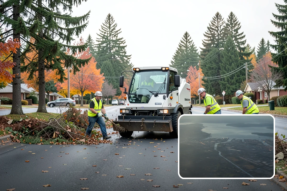 Trash Can Installation in Fife, Pierce County, WA - Reduces litter by placing receptacles where the public needs them