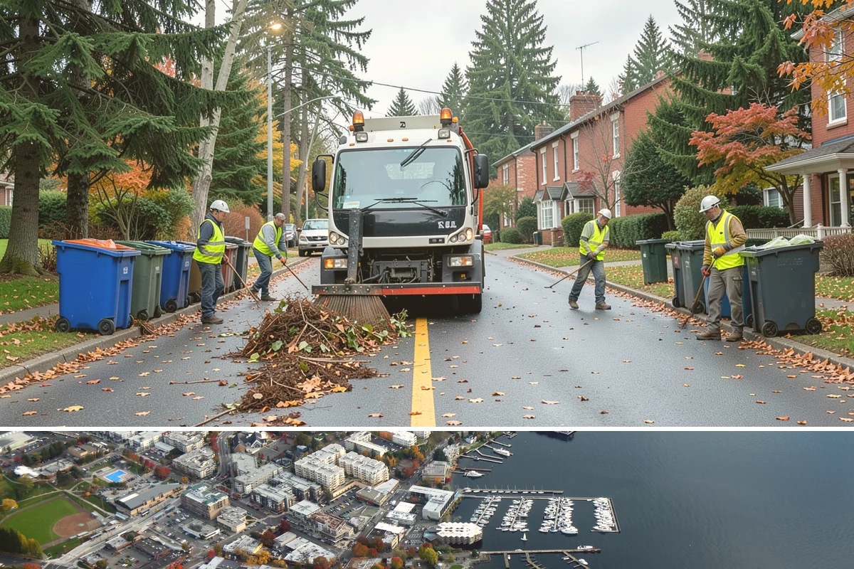Trash Can Installation in Kirkland, King County, WA - Installations run year-round, often expanded ahead of the busy summer park season when litter volumes peak.