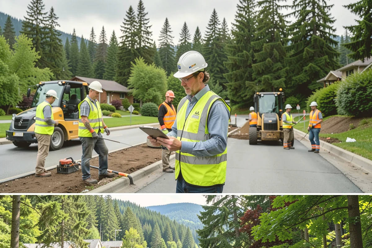 Trash Can Installation in Lake Forest Park, King County, WA - Installations run year-round, often expanded ahead of the busy summer park season when litter volumes peak.
