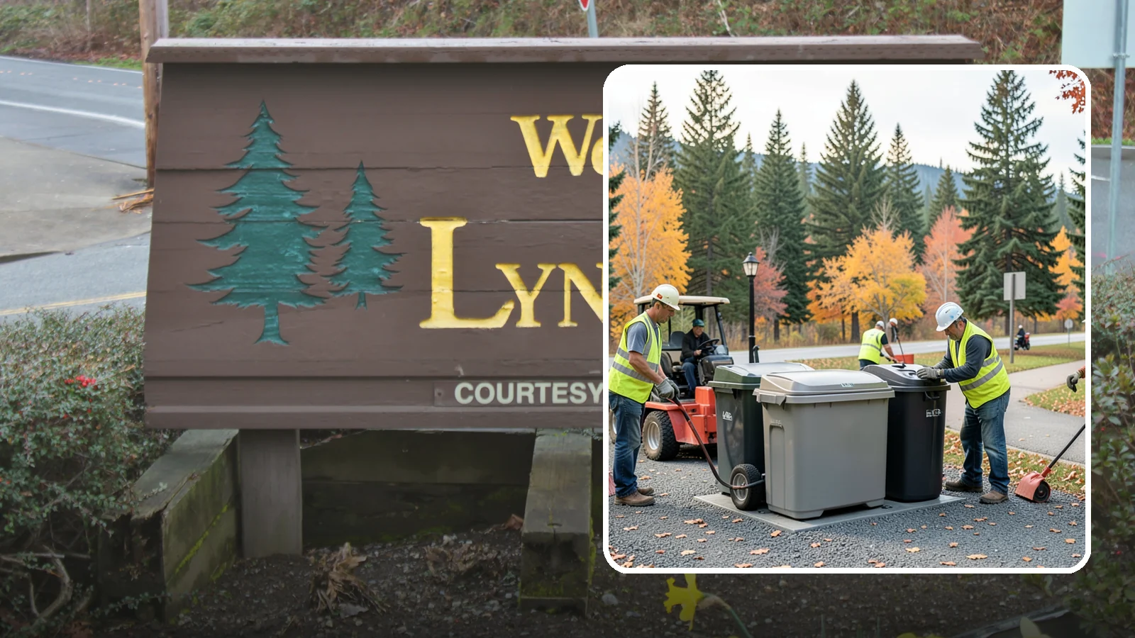 Trash Can Installation in Lynnwood, Snohomish County, WA - We install anchored waste receptacles with animal-resistant lids at parks, trails, and streetscapes.