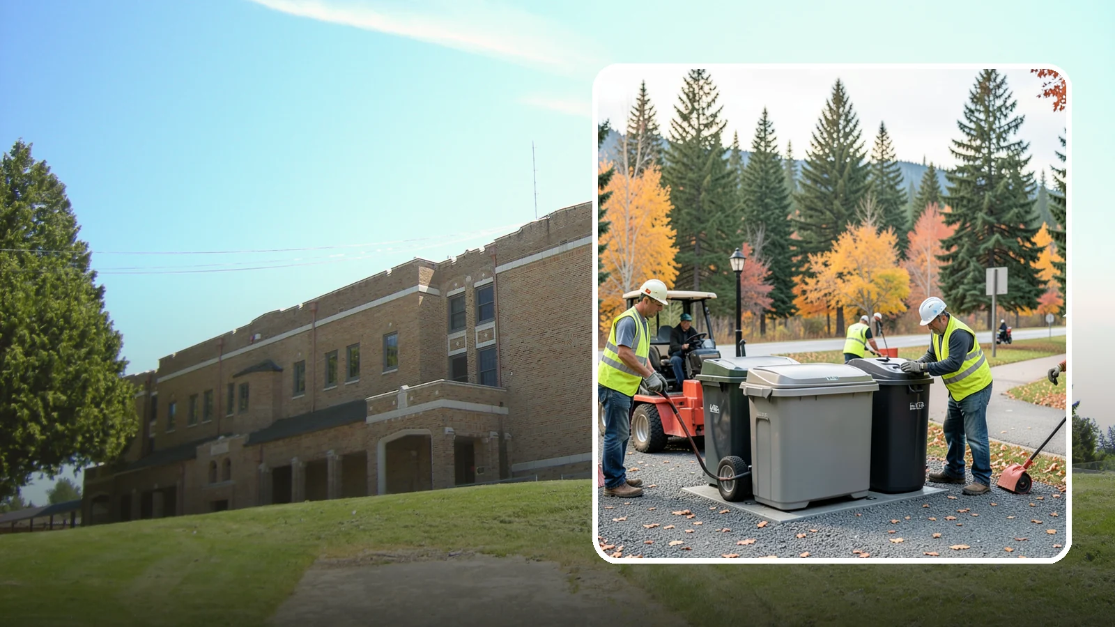 Trash Can Installation in Maple Valley, King County, WA - We install anchored waste receptacles with animal-resistant lids at parks, trails, and streetscapes.