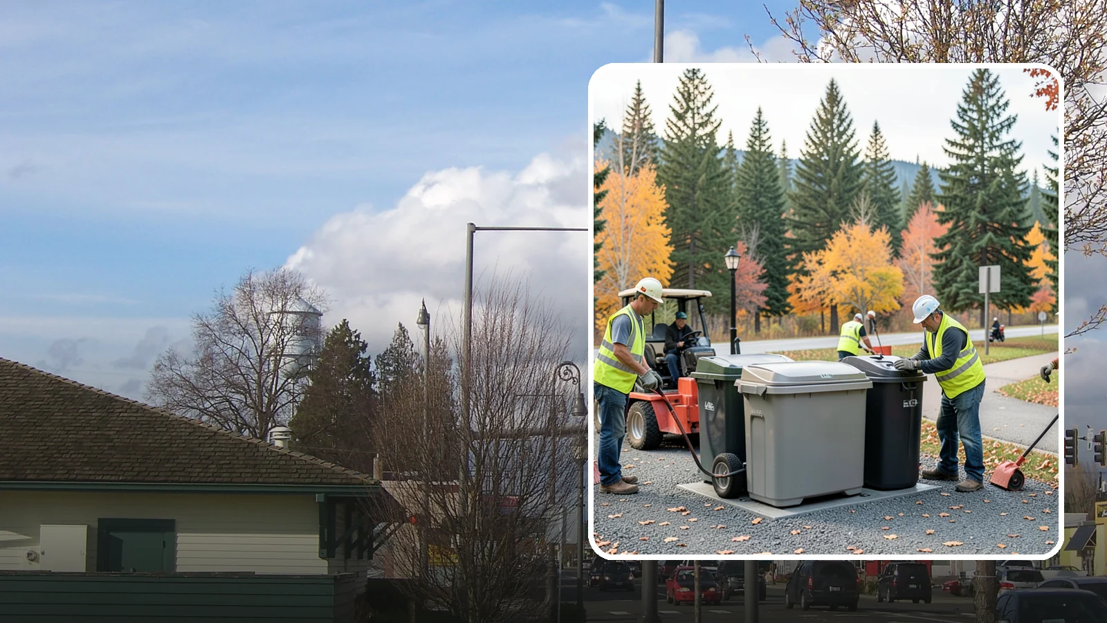 Trash Can Installation in Marysville, Snohomish County, WA - We install anchored waste receptacles with animal-resistant lids at parks, trails, and streetscapes.