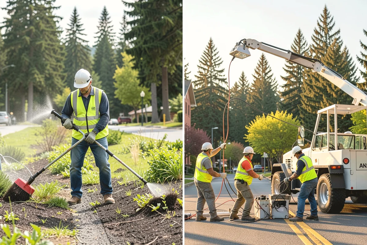 Trash Can Installation in Mill Creek, Snohomish County, WA - Confirm receptacle models, quantities, and placement plan