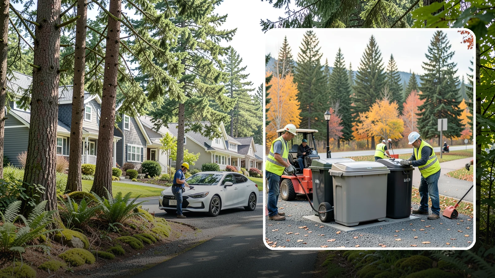 Trash Can Installation in Normandy Park, King County, WA - We install anchored waste receptacles with animal-resistant lids at parks, trails, and streetscapes.
