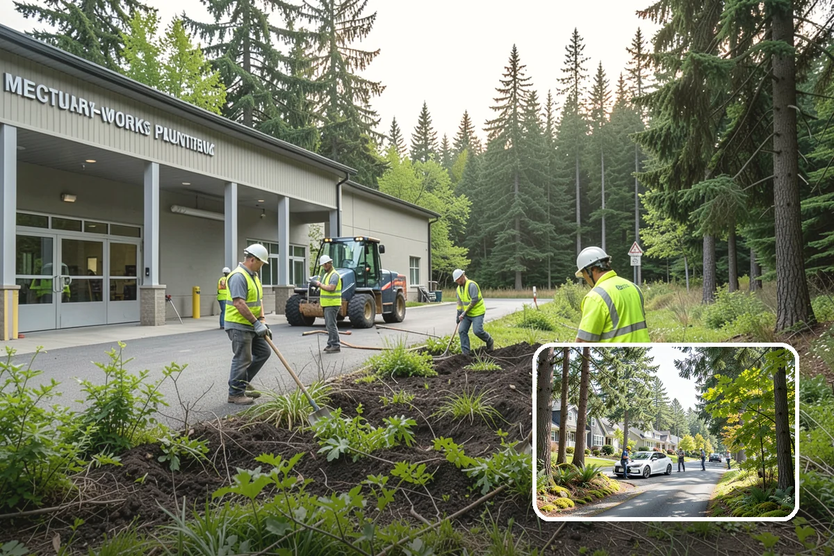 Trash Can Installation in Normandy Park, King County, WA - Reduces litter by placing receptacles where the public needs them
