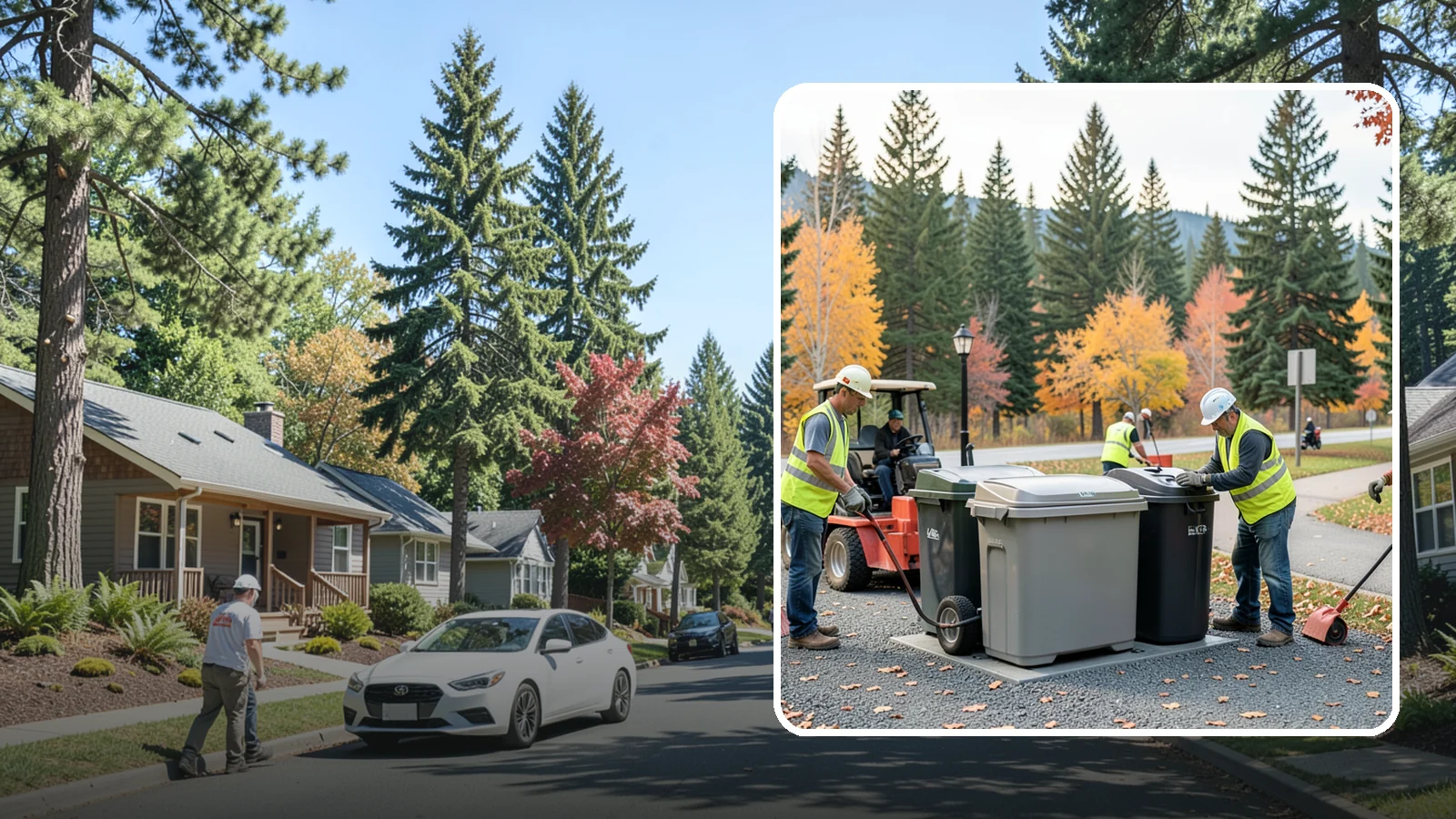 Trash Can Installation in Orting, Pierce County, WA - We install anchored waste receptacles with animal-resistant lids at parks, trails, and streetscapes.