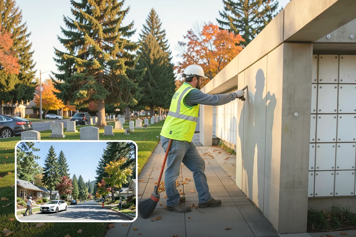 Trash Can Installation in Orting, Pierce County, WA - Reduces litter by placing receptacles where the public needs them