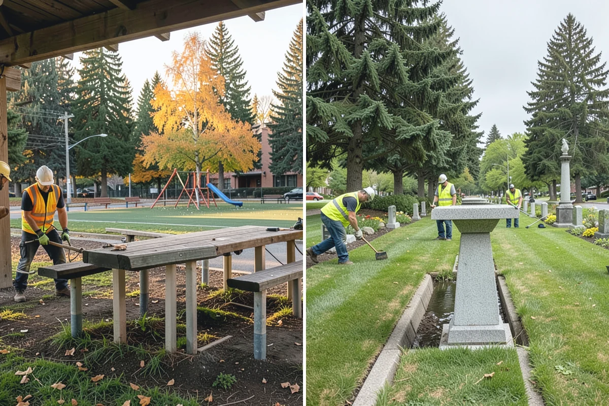 Trash Can Installation in Roy, Pierce County, WA - Confirm receptacle models, quantities, and placement plan