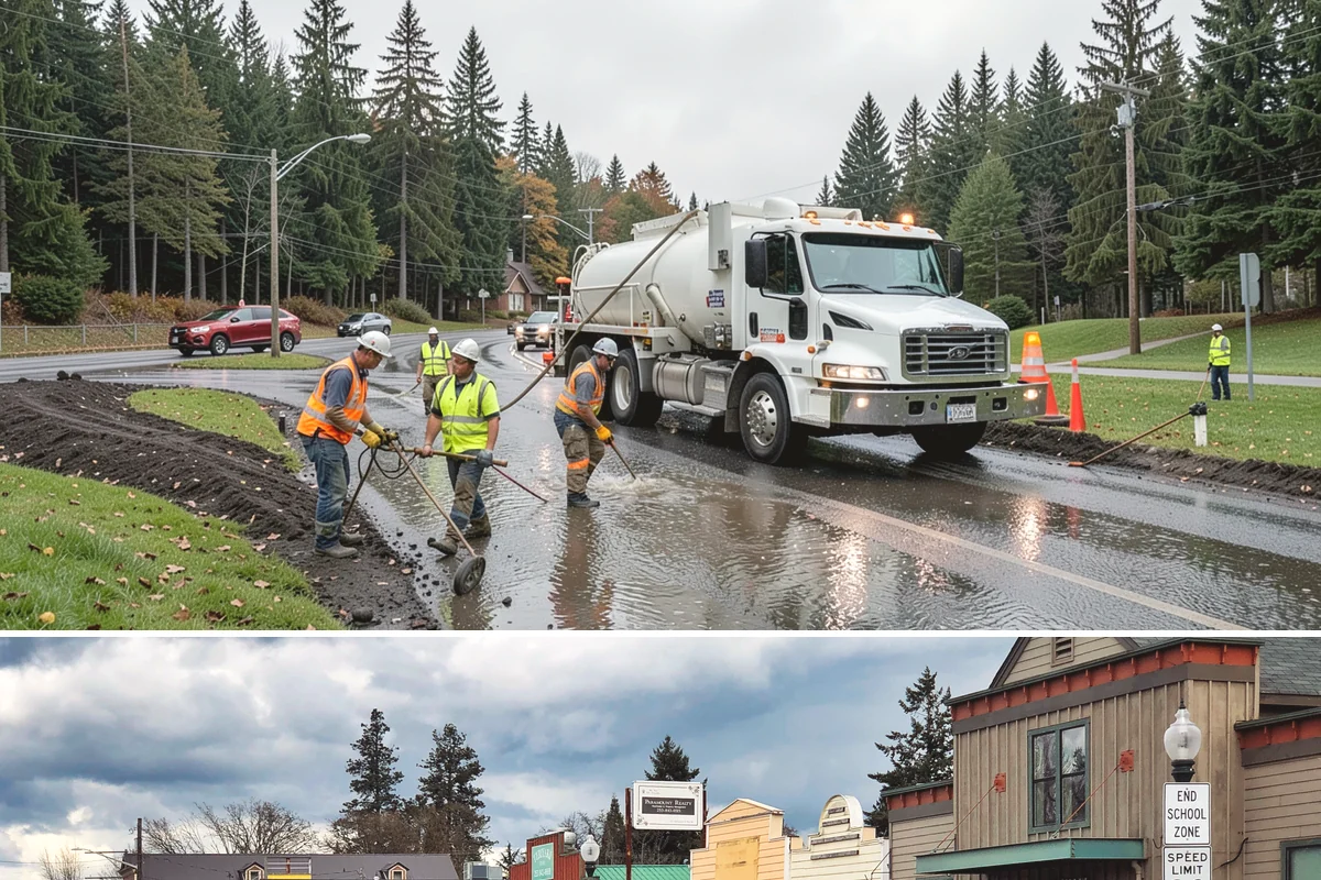 Trash Can Installation in Roy, Pierce County, WA - Installations run year-round, often expanded ahead of the busy summer park season when litter volumes peak.