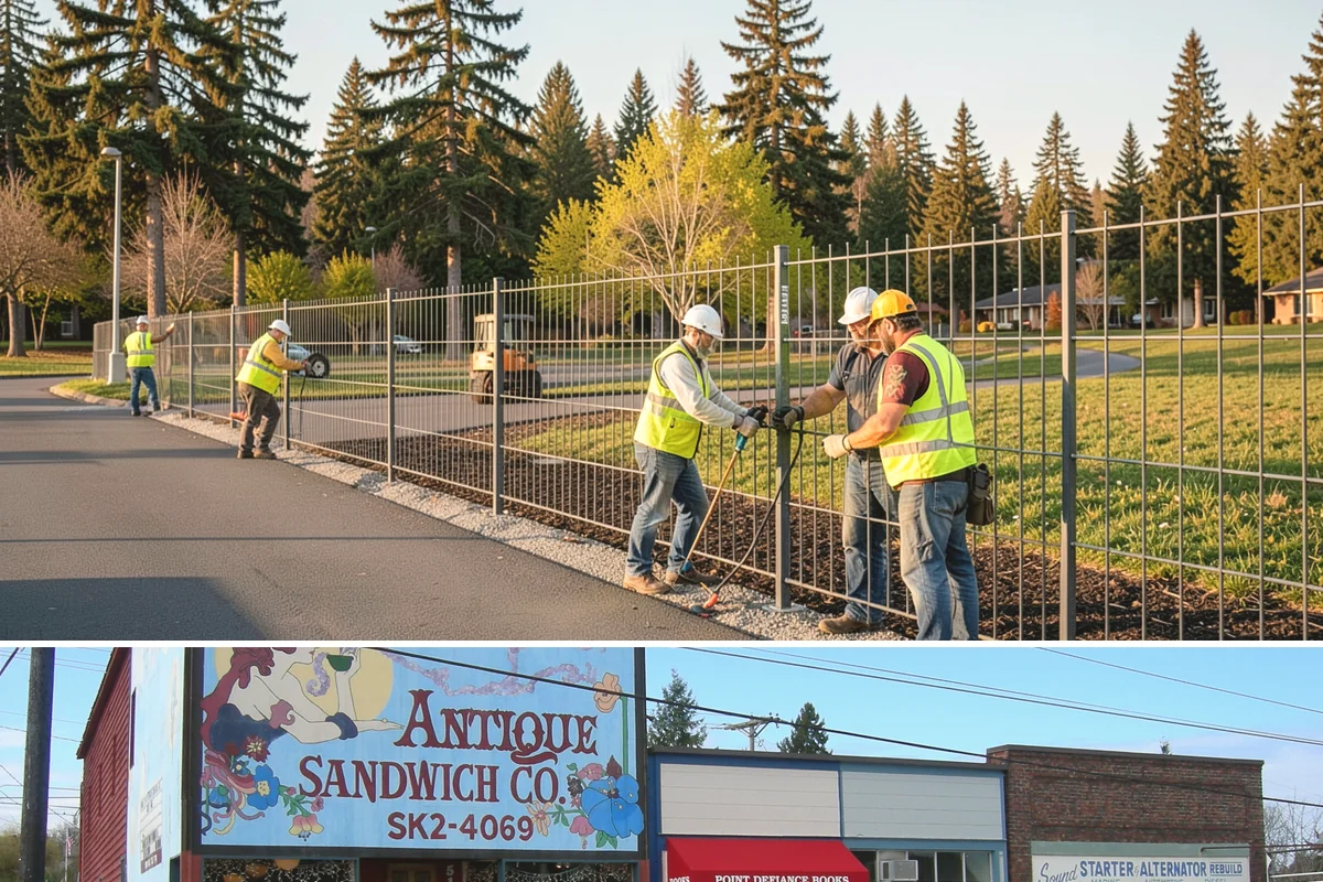 Trash Can Installation in Ruston, Pierce County, WA - Installations run year-round, often expanded ahead of the busy summer park season when litter volumes peak.