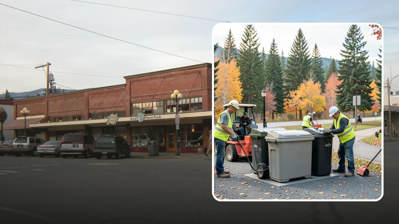 Trash Can Installation in Sedro-Woolley, Skagit County, WA - We install anchored waste receptacles with animal-resistant lids at parks, trails, and streetscapes.
