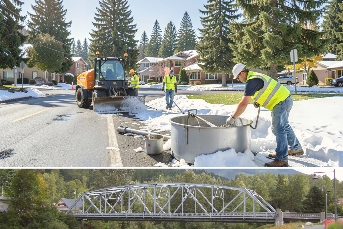 Trash Can Installation in Skykomish, King County, WA - Installations run year-round, often expanded ahead of the busy summer park season when litter volumes peak.