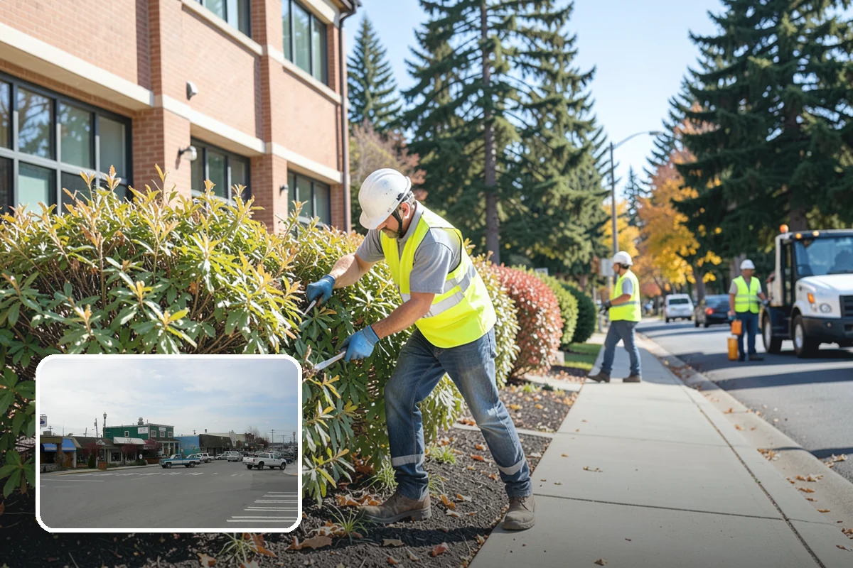 Trash Can Installation in Stanwood, Snohomish County, WA - Reduces litter by placing receptacles where the public needs them