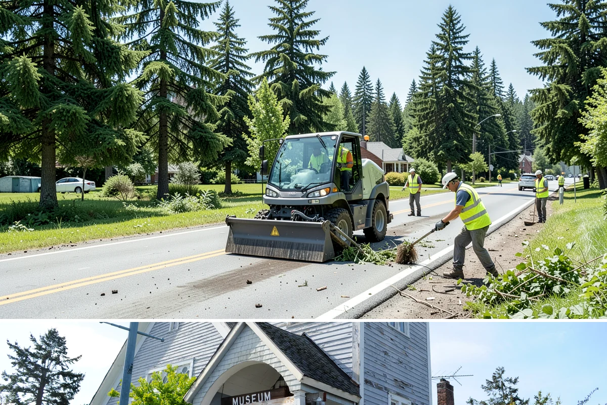 Trash Can Installation in Steilacoom, Pierce County, WA - Installations run year-round, often expanded ahead of the busy summer park season when litter volumes peak.