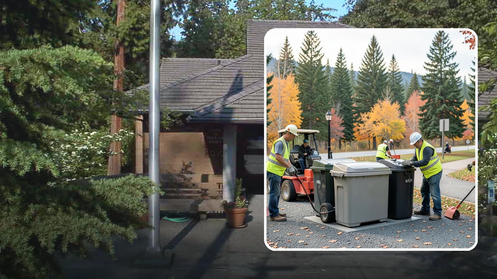 Trash Can Installation in Yarrow Point, King County, WA - We install anchored waste receptacles with animal-resistant lids at parks, trails, and streetscapes.